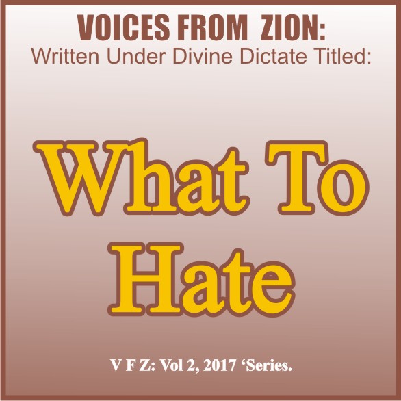 WHAT TO HATE