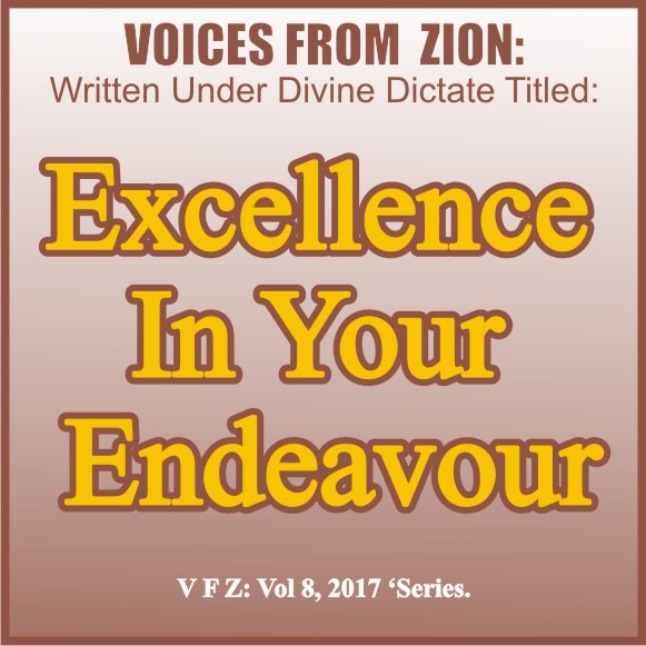 EXCELLENCE IN YOUR ENDEAVOURS