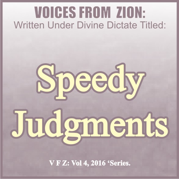 SPEEDY JUDGEMENT