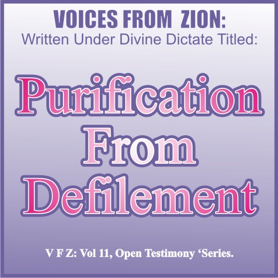 PURIFICATION FROM DEFILEMENT