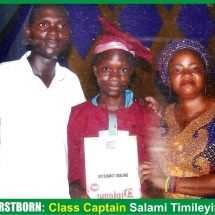 AZCT Firstborn - Class Captain Salami Timileyin 2018
