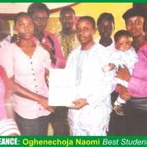 AZCT Vengeance - Oghenechoja Naomi - Best Student 2013