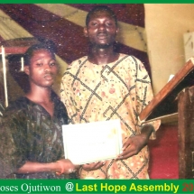 Computer Training - Moses Ojutiwon at Last Hope Assembly 2011