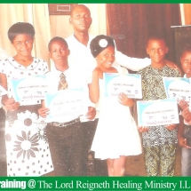 Computer training at the lord reigneth healing ministry I.L.O Otta 2019