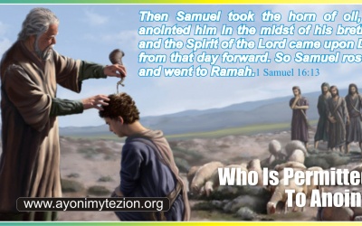 WHO IS PERMITTED TO ANOINT